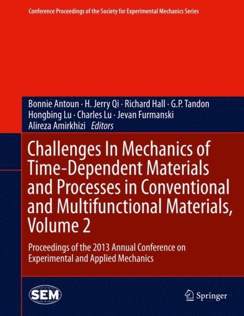Alireza Amirkhizi, Jevan Furmanski, Charles Lu, Hongbing Lu, G P Tandon, Richard Hall, H. Jerry Qi, Bonnie Antoun - Challenges In Mechanics of Time-Dependent Materials and Processes in Conventional and Multifunctional Materials, Volume 2, E-bok