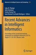 Recent Advances in Intelligent Informatics