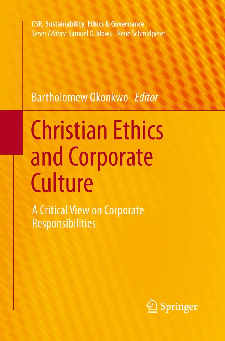 Bartholomew Okonkwo - Christian Ethics and Corporate Culture, Häftad