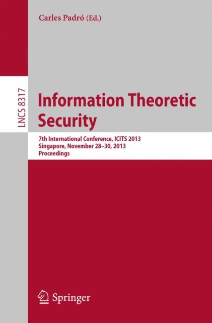Carles Padro - Information Theoretic Security, E-bok