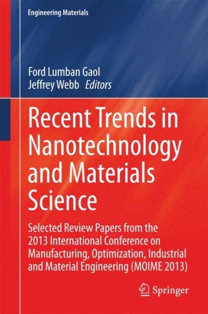 Jeffrey Webb, Ford Lumban Gaol - Recent Trends in Nanotechnology and Materials Science, E-bok