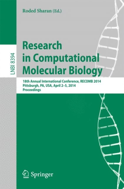 Roded Sharan - Research in Computational Molecular Biology, E-bok