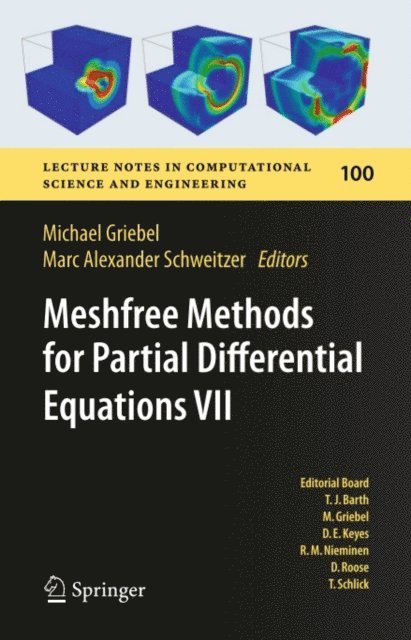Marc Alexander Schweitzer, Michael Griebel - Meshfree Methods for Partial Differential Equations VII, E-bok