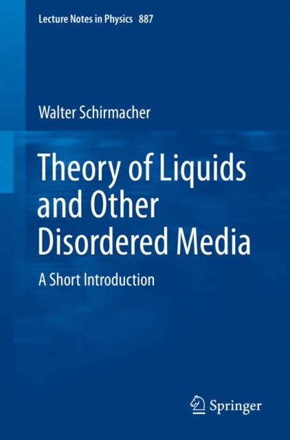 Walter Schirmacher - Theory of Liquids and Other Disordered Media, E-bok