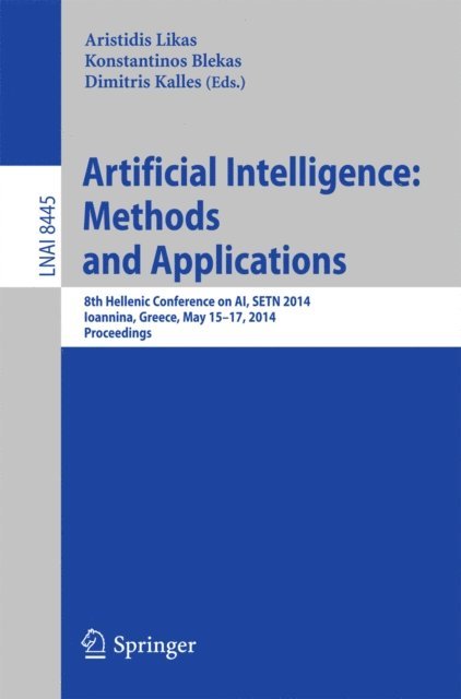 Dimitris Kalles, Konstantinos Blekas, Aristidis Likas - Artificial Intelligence: Methods and Applications, E-bok. Tillgänglighet: Lägg i varukorg