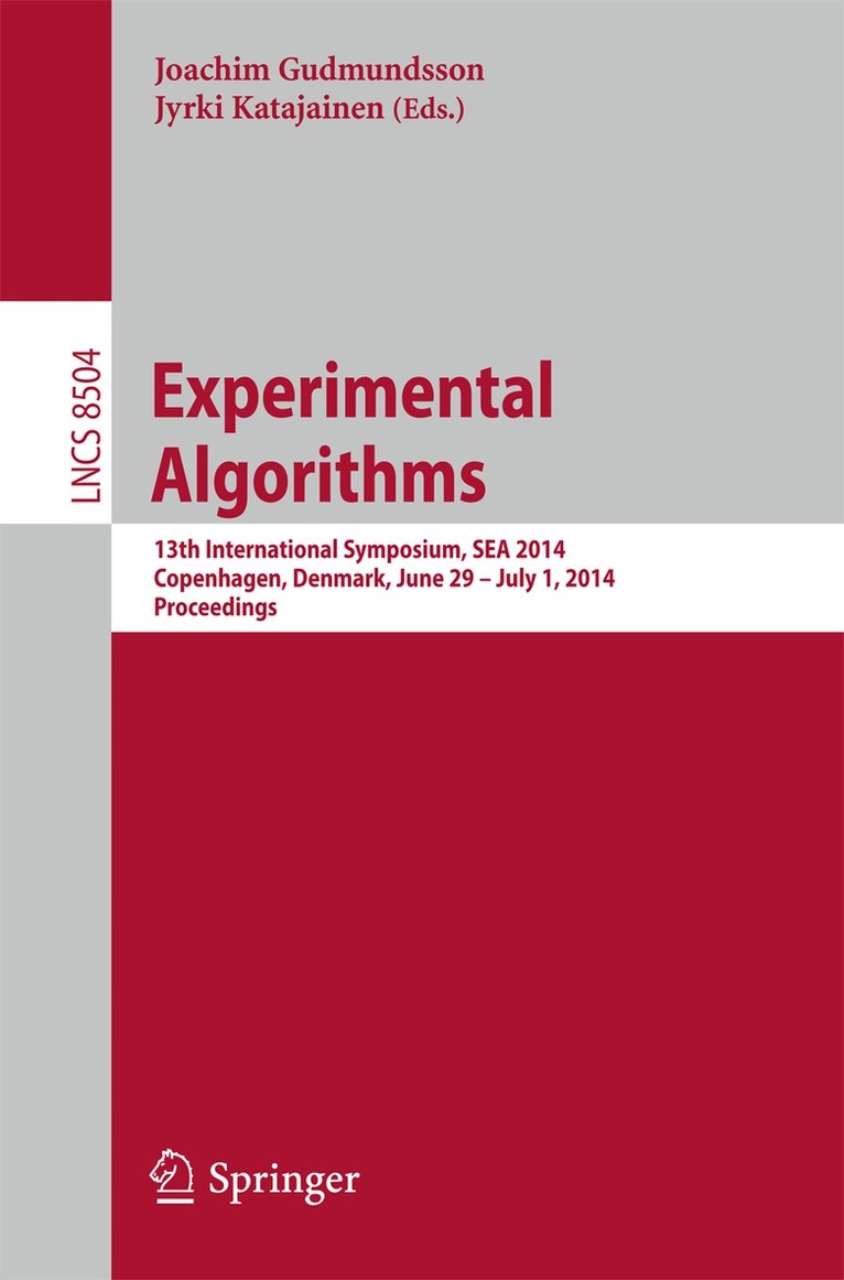 Joachim Gudmundsson, Jyrki Katajainen - Experimental Algorithms, Häftad