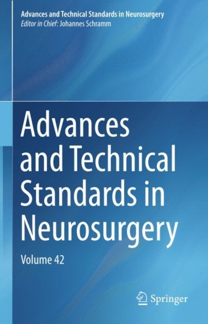 Johannes Schramm - Advances and Technical Standards in Neurosurgery, E-bok