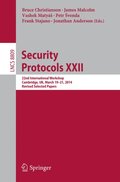 Security Protocols XXII