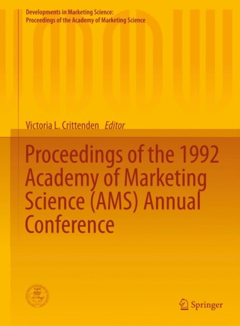 Victoria L. Crittenden - Proceedings of the 1992 Academy of Marketing Science (AMS) Annual Conference, E-bok