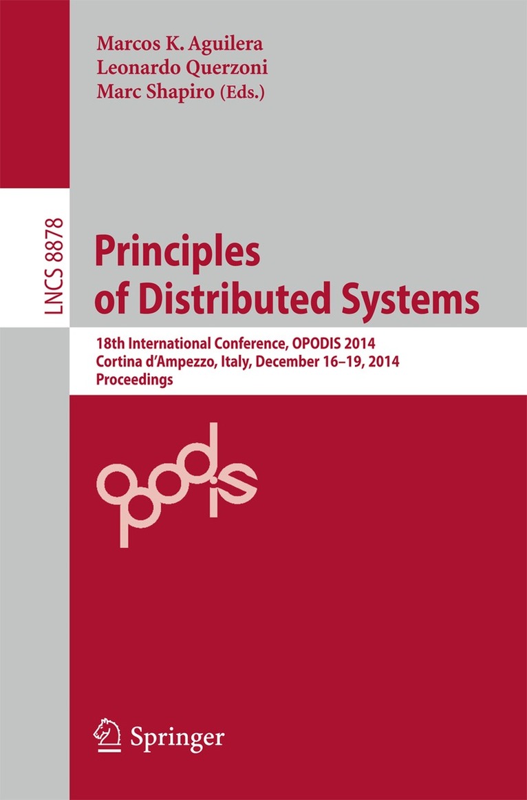 Marcos K. Aguilera, Leonardo Querzoni, Marc Shapiro - Principles of Distributed Systems, Häftad