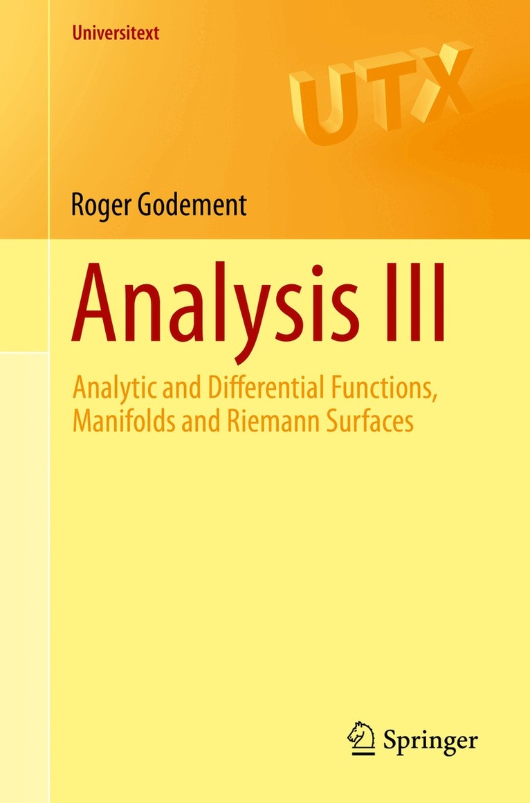 Roger Godement - Analysis III, Häftad