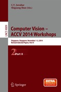 Computer Vision - ACCV 2014 Workshops