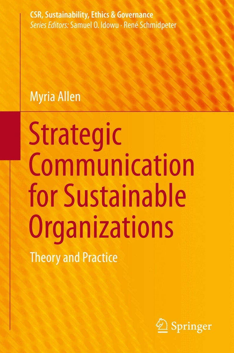 Myria Allen - Strategic Communication for Sustainable Organizations, Inbunden. Tillgänglighet: Lägg i varukorg