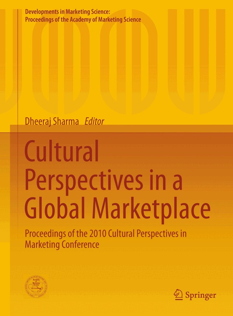 Dheeraj Sharma - Cultural Perspectives in a Global Marketplace, Inbunden