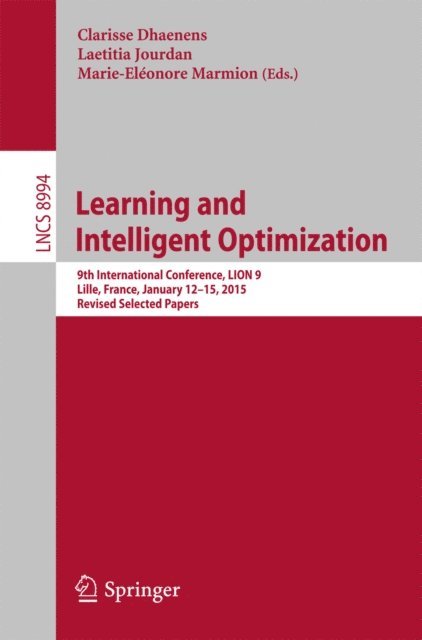 Marie-Eleonore Marmion, Laetitia Jourdan, Clarisse Dhaenens - Learning and Intelligent Optimization, E-bok