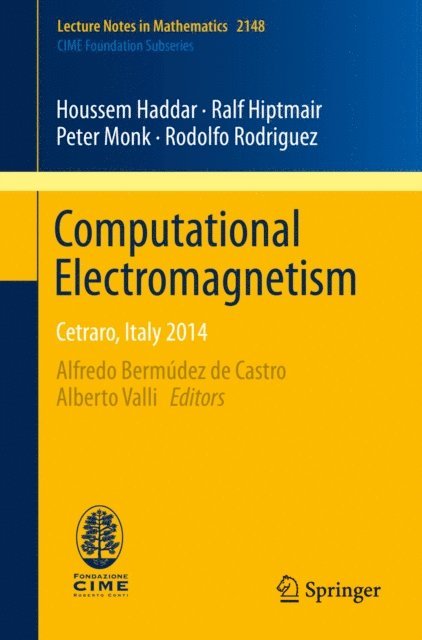 Rodolfo Rodriguez, Peter Monk, Ralf Hiptmair, Houssem Haddar, Alberto Valli, Alfredo Bermudez de Castro - Computational Electromagnetism, E-bok
