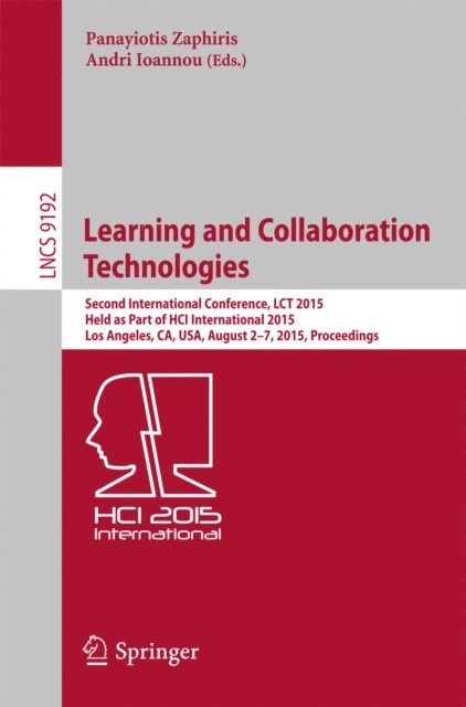 Andri Ioannou, Panayiotis Zaphiris - Learning and Collaboration Technologies, E-bok