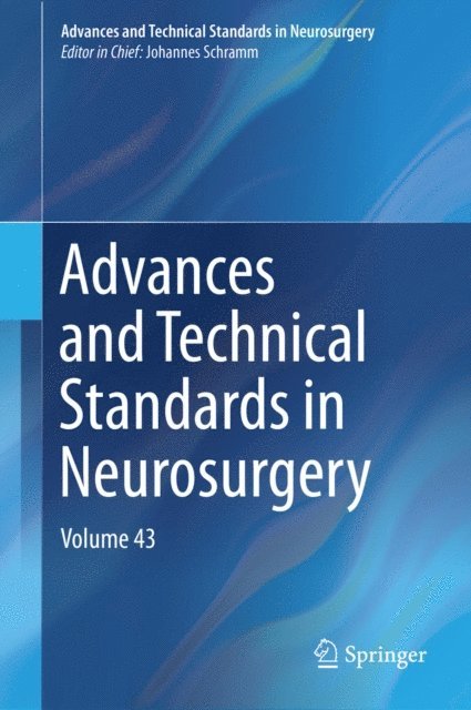 Johannes Schramm - Advances and Technical Standards in Neurosurgery, E-bok