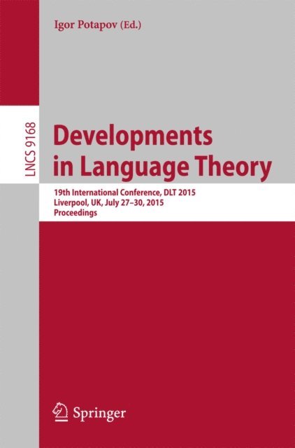 Igor Potapov - Developments in Language Theory, E-bok