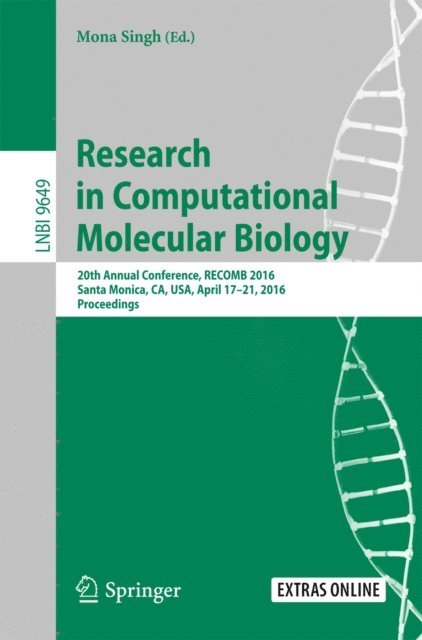 Mona Singh - Research in Computational Molecular Biology, E-bok