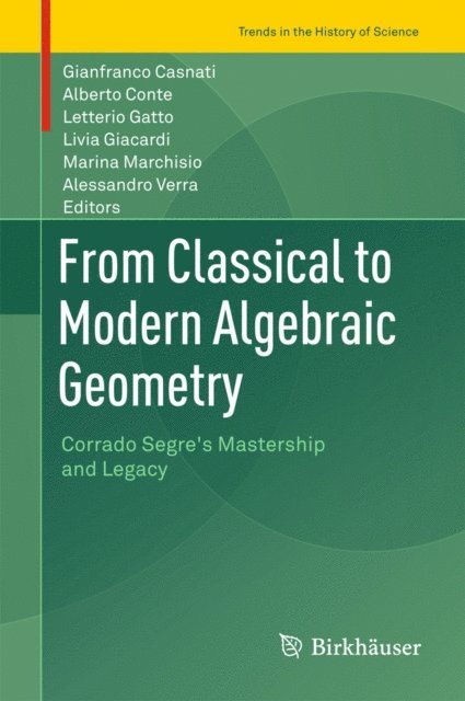 Alessandro Verra, Marina Marchisio, Livia Giacardi, Letterio Gatto, Alberto Conte, Gianfranco Casnati - From Classical to Modern Algebraic Geometry, E-bok