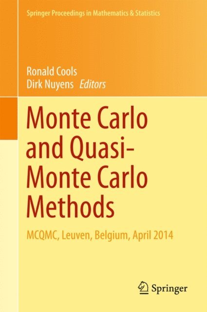 Dirk Nuyens, Ronald Cools - Monte Carlo and Quasi-Monte Carlo Methods, E-bok
