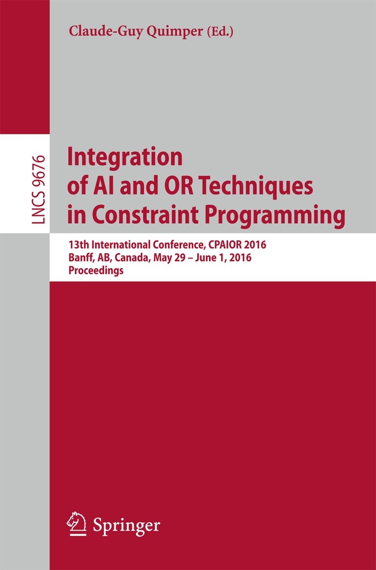 Claude-Guy Quimper - Integration of AI and OR Techniques in Constraint Programming, Häftad