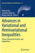 Advances in Variational and Hemivariational Inequalities