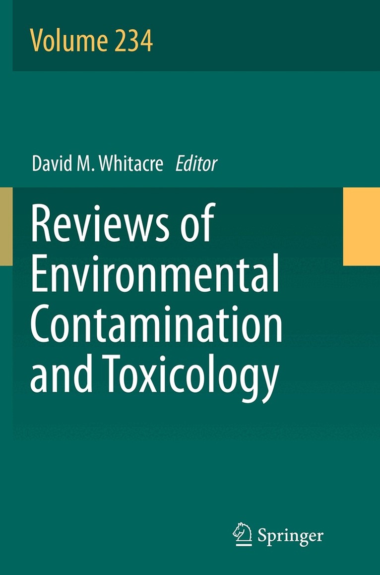 David M. Whitacre - Reviews of Environmental Contamination and Toxicology, Häftad