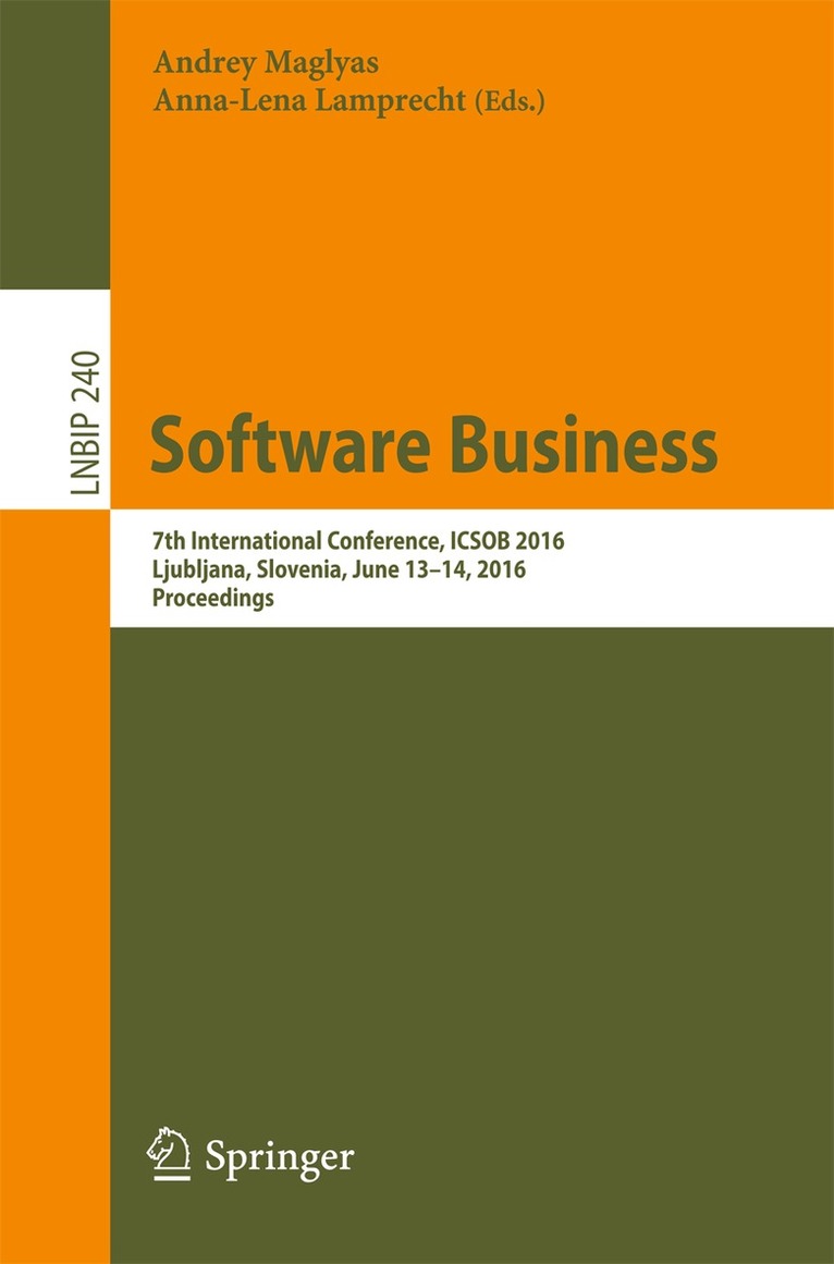 Andrey Maglyas, Anna-Lena Lamprecht - Software Business, Häftad