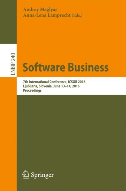 Anna-Lena Lamprecht, Andrey Maglyas - Software Business, E-bok