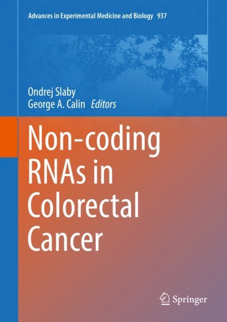 George A. Calin, Ondrej Slaby - Non-coding RNAs in Colorectal Cancer, E-bok