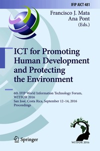 ICT for Promoting Human Development and Protecting the Environment