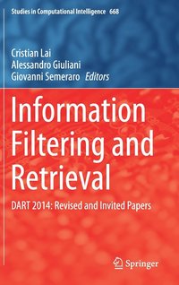 Information Filtering and Retrieval