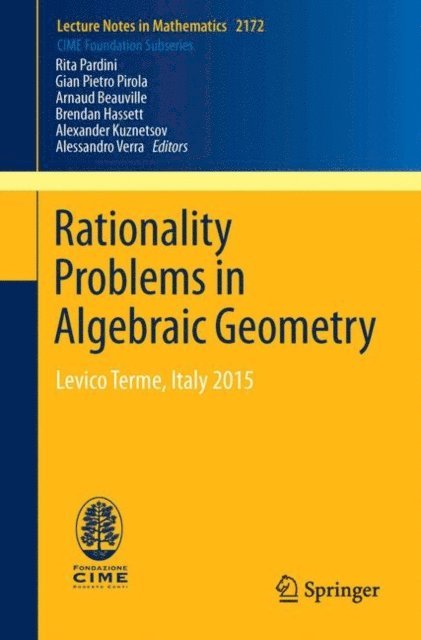 Alessandro Verra, Alexander Kuznetsov, Brendan Hassett, Arnaud Beauville, Gian Pietro Pirola, Rita Pardini - Rationality Problems in Algebraic Geometry, E-bok