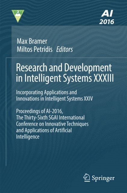 Miltos Petridis, Max Bramer - Research and Development in Intelligent Systems XXXIII, E-bok