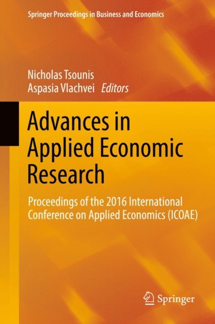 Aspasia Vlachvei, Nicholas Tsounis - Advances in Applied Economic Research, E-bok