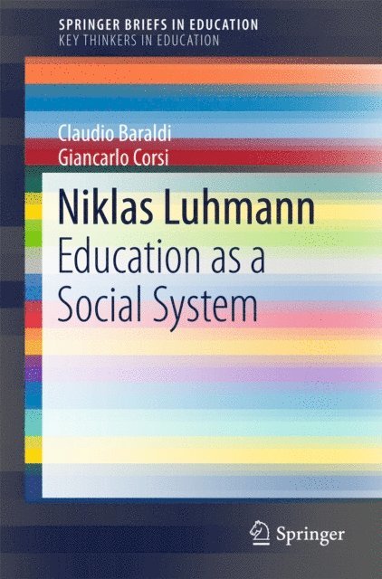 Giancarlo Corsi, Claudio Baraldi - Niklas Luhmann, E-bok