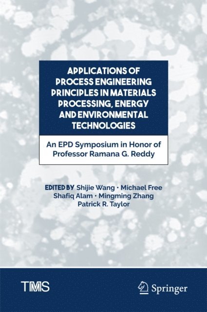 Patrick R. Taylor, Mingming Zhang, Shafiq Alam, Michael L Free, Shijie Wang - Applications of Process Engineering Principles in Materials Processing, Energy and Environmental Technologies, E-bok