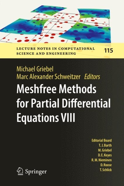 Marc Alexander Schweitzer, Michael Griebel - Meshfree Methods for Partial Differential Equations VIII, E-bok