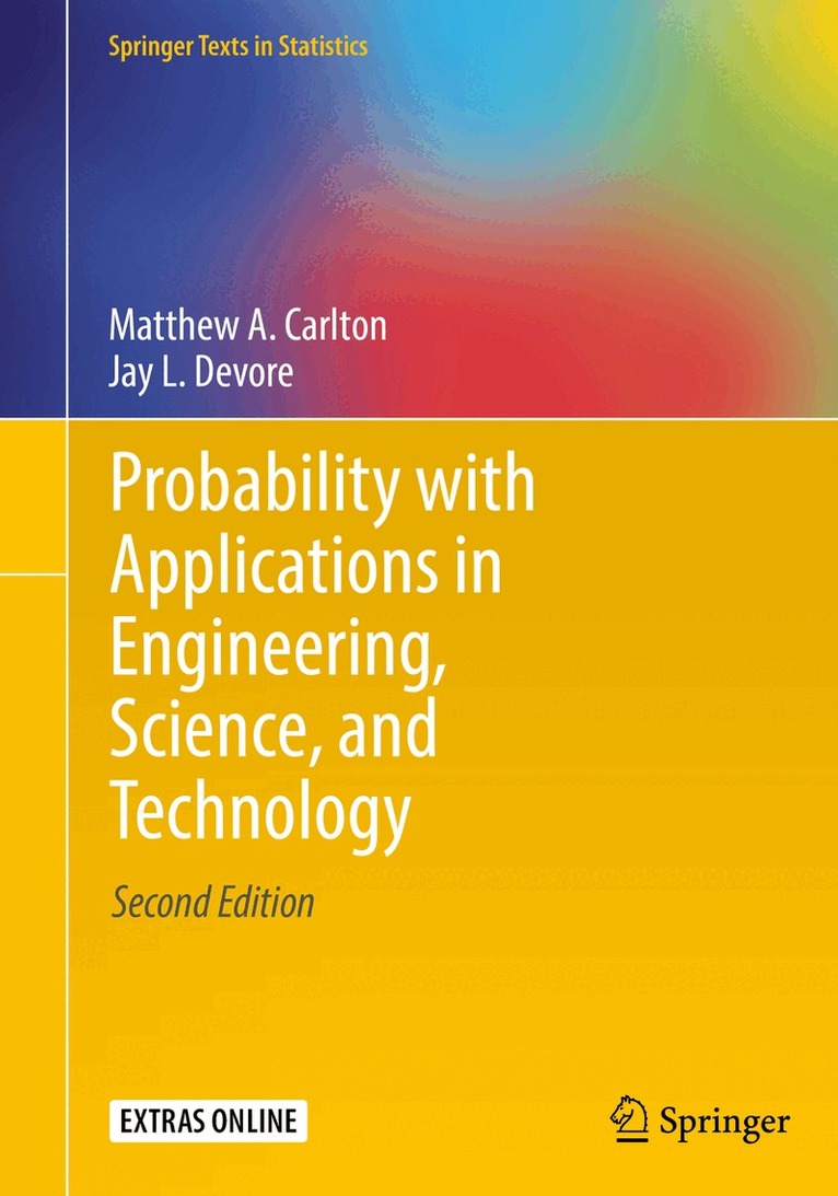Matthew A. Carlton, Jay L. Devore - Probability with Applications in Engineering, Science, and Technology, Häftad