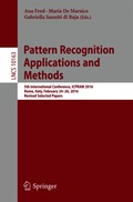 Pattern Recognition Applications and Methods