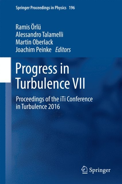 Joachim Peinke, Martin Oberlack, Alessandro Talamelli, Ramis Orlu - Progress in Turbulence VII, E-bok