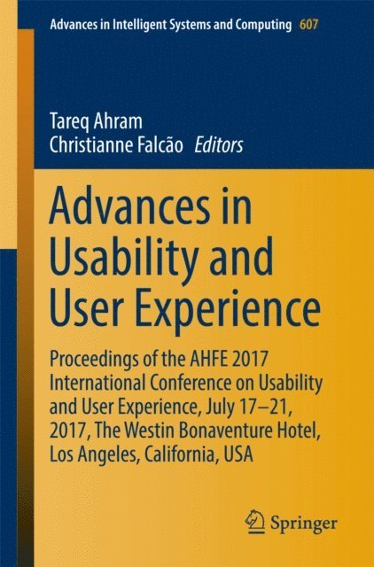 Christianne Falcao, Tareq Ahram - Advances in Usability and User Experience, E-bok