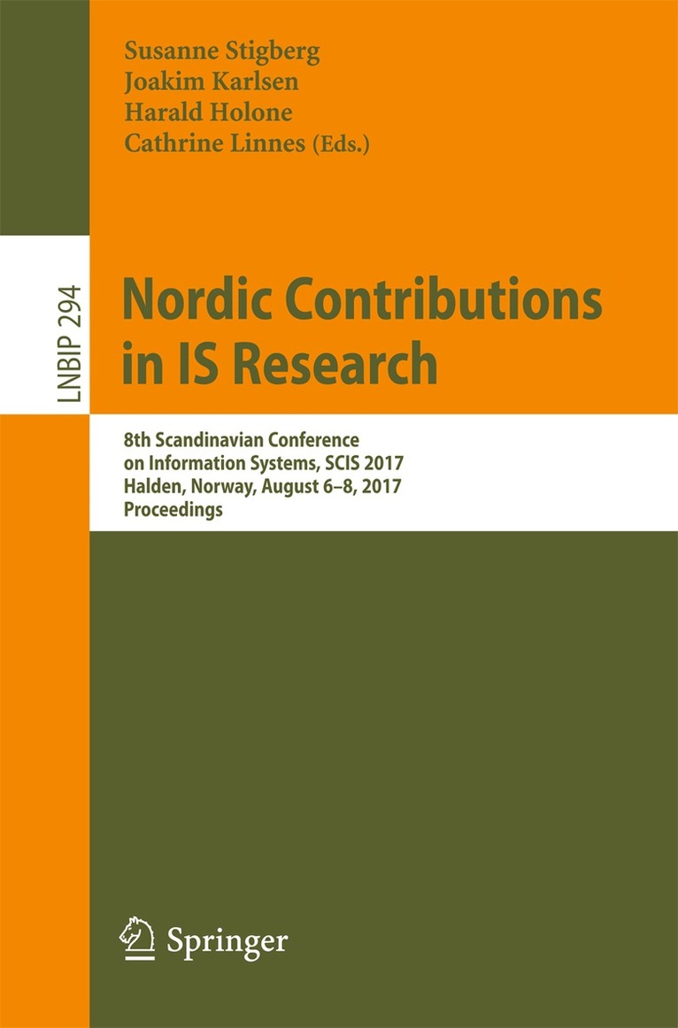Susanne Stigberg, Joakim Karlsen, Harald Holone, Cathrine Linnes - Nordic Contributions in IS Research, Häftad