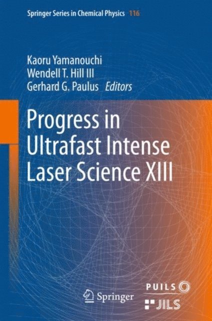 Gerhard G. Paulus, Wendell T. Hill III, Kaoru Yamanouchi - Progress in Ultrafast Intense Laser Science XIII, E-bok