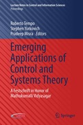 Emerging Applications of Control and Systems Theory