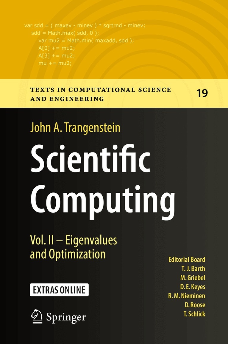 John A. Trangenstein - Scientific Computing, Inbunden