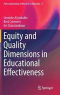 Equity and Quality Dimensions in Educational Effectiveness