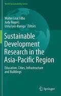 Sustainable Development Research in the Asia-Pacific Region